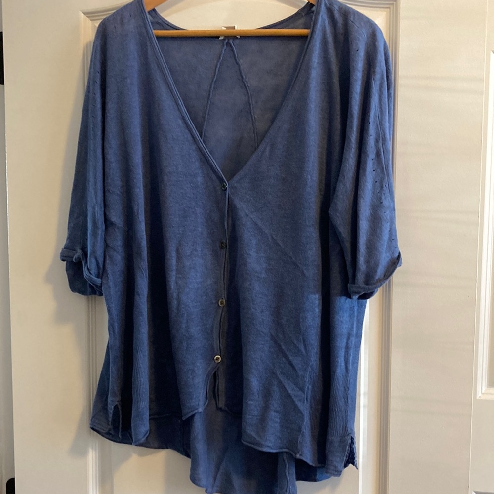 Light sheer linen sweater